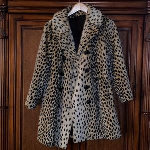 Vintage animal print coat